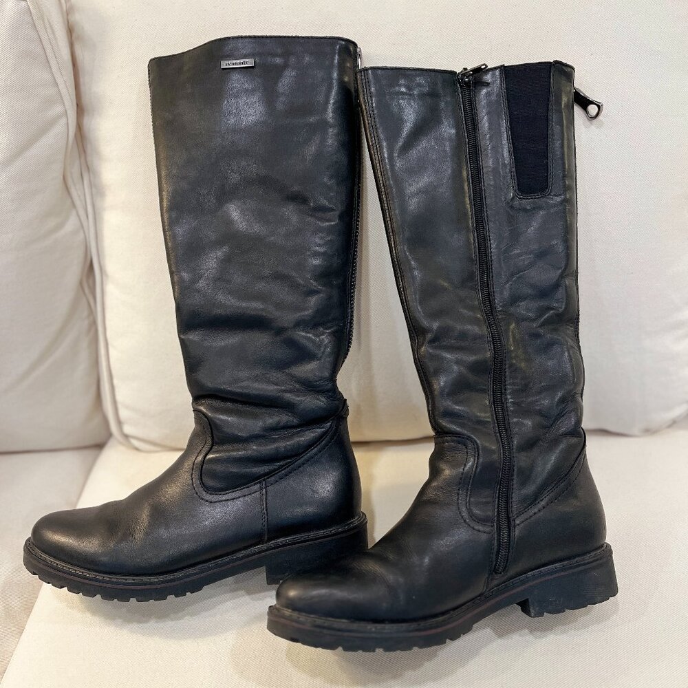 Remonte Black Fleece Lined Tall Boots Size 38 EU (7.5 US)